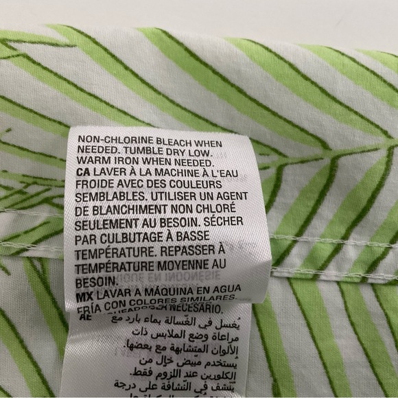 Club Room Tropical Short Sleeve Shirt XL Green Button Down Tucans Palm Hawaii - Picture 10 of 11